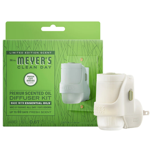 Fresh Cut Grass Plug in Scented Oil Warmer With Refill
