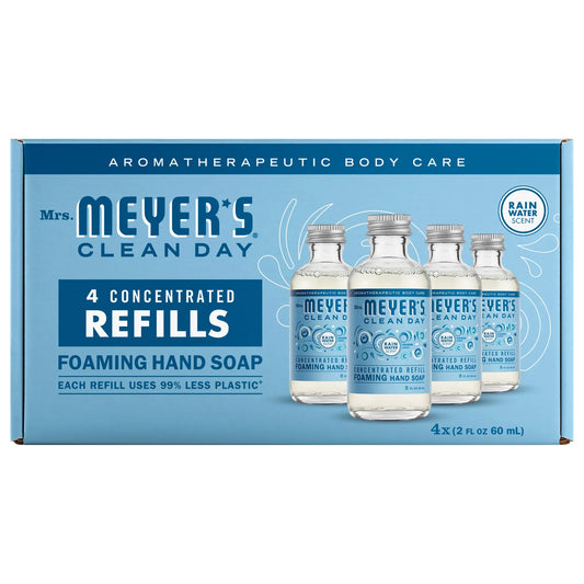 Rain Water Foaming Hand Soap Concentrated Refills, 4 pack